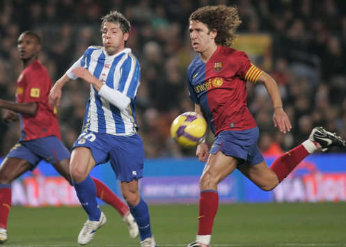 Abidal, Cristian, Puyol, Barcelona-Deportivo La Coruña (Marca)