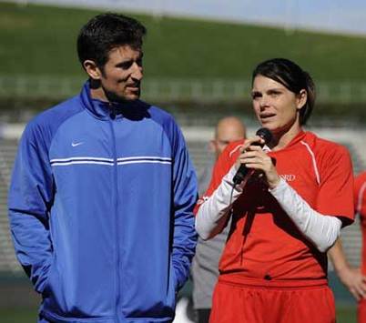 Mia Hamm, Nomar Garciaparra (Courtesy Charity Foundation)