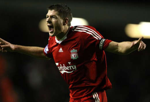 EPL: Steven Gerrard, Liverpool - Everton (PA)