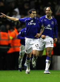 EPL: Tim Cahill, Liverpool - Everton (PA)