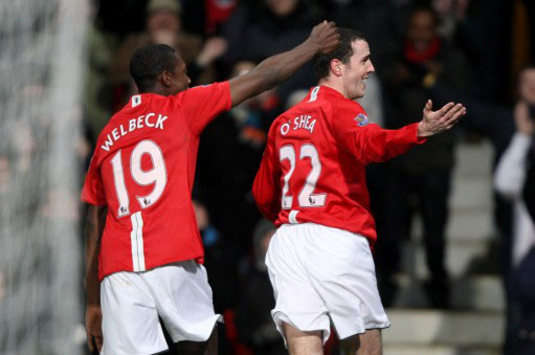 CC: John O'Shea, Manchester United v Derby County (PA)