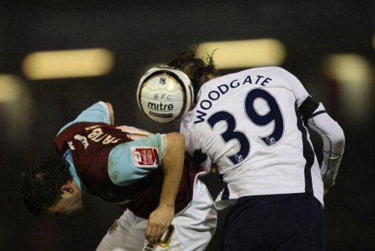 Carling Cup: Martin Paterson - Jonathan Woodgate, Burnley v Tottenham Hotspur (PA)