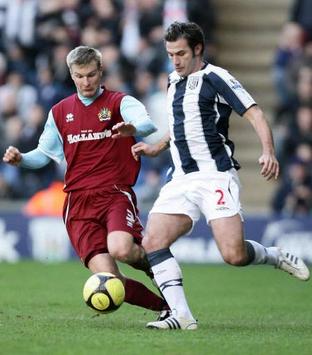 FA Cup: Christian Kalvenes - Carl Hoefkens, West Bromwich Albion v Burnley (PA)