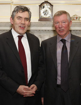 Prime Minister Gordon Brown and Sir Alex Ferguson (PA)