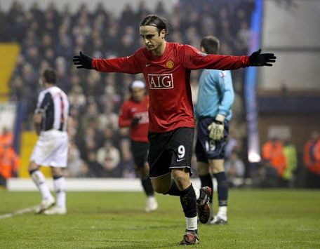 EPL: Dimitar Berbatov, West Bromwich Albion v Manchester United (PA)