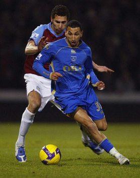 EPL: Nadir Belhadj - Carlos Cuellar, Portsmouth v Aston Villa (PA)