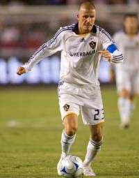 MLS: David Beckham, Los Angeles Galaxy, August 2008 (ISI)