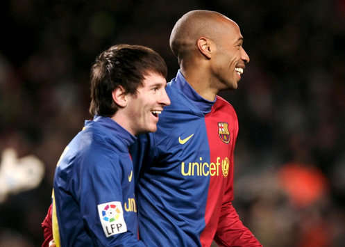 Messi, henry, Racing-Barcelona (MARCA)