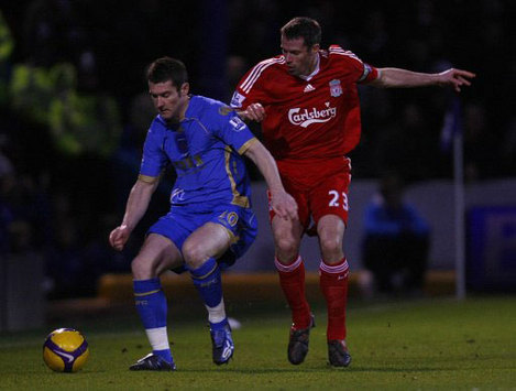EPL: Jamie Carragher - David Nugent, Portsmouth - Liverpool (PA)
