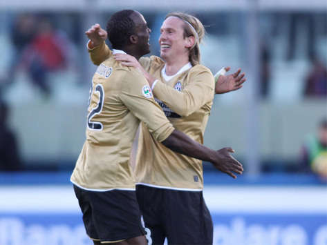 Christian Poulsen & Momo Sissoko - Catania-Juventus - Serie A (Grazia Neri)