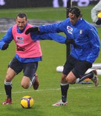 Gianluca Zambrotta and Luca Toni - Italy (PA)