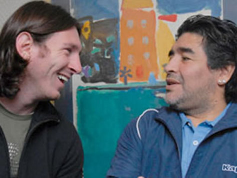 Lionel Messi, Diego Maradona, Argentina