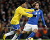 Milan team-mates, Ronaldinho and Andrea Pirlo turn against each other for their respective countries during Brazil's 2-0 friendly win over Italy (PA) Milan team-mates, Ronaldinho and Andrea Pirlo turn against each other for their respective countries during Brazil's 2-0 friendly win over Italy (PA)