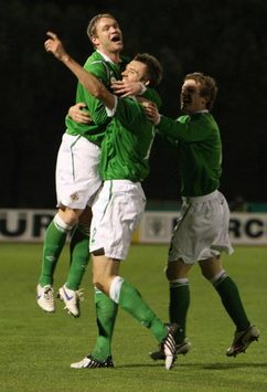 Gareth McCauley, San Marino - Northern Ireland (PA)