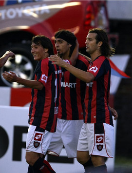 Aureliano Torres, Nestor Silvera, Santiago Solari - San Lorenzo (Mexsport)