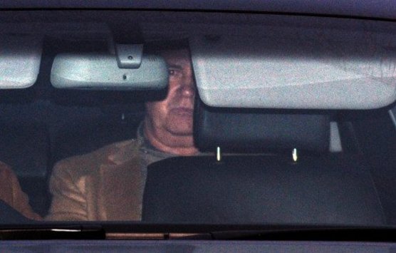 Guus Hiddink arrives at Chelsea's training ground for his first day (PA)
