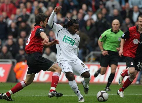 FA Cup: Jason Scotland, Swansea City - Fulham (PA)