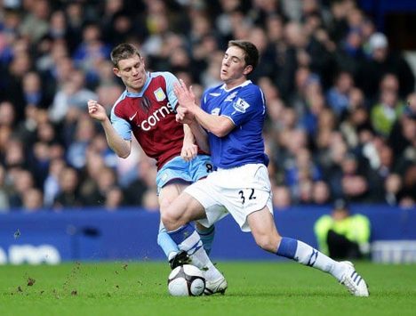 FA Cup: Dan Gosling - James Milner, Everton - Aston Villa (PA)