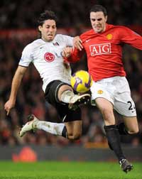 EPL: John O'Shea - Clinton Dempsey, Manchester United v Fulham (PA)