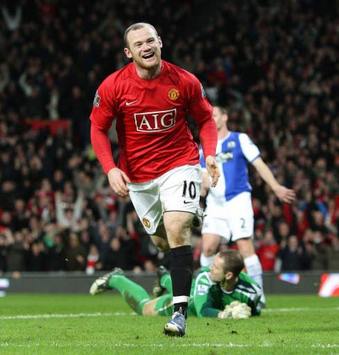 EPL: Wayne Rooney, Manchester United - Blackburn Rovers (PA)
