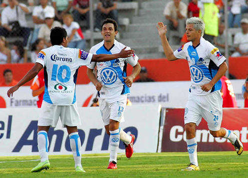 Ramon Nunez, Alvaro Gonzalez y Sergio Perez- Puebla vs Jaguares (Mexsport)