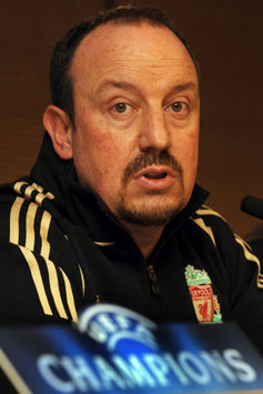 Liverpool manager Rafael Benitez answers questions ahead of the Real Madrid fixture in the Champions League