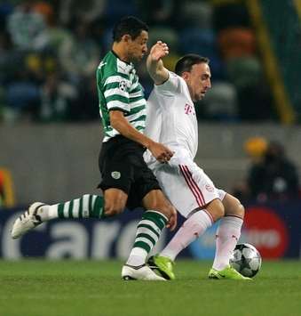 Champions: Sporting Lissabon - Bayern Munich, Derlei - Franck Ribery (firo)