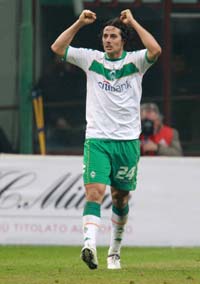 Uefa-Cup: Claudio Pizarro, Werder Bremen (firo)