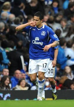 EPL: Tim Cahill, Everton - West Bromwich (PA)
