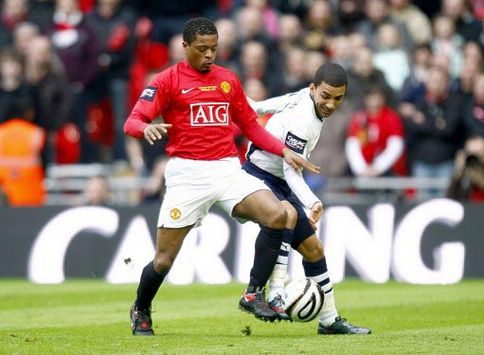 CC: Aaron Lennon - Patrice Evra, Manchester United v Tottenham Hotspur (PA)