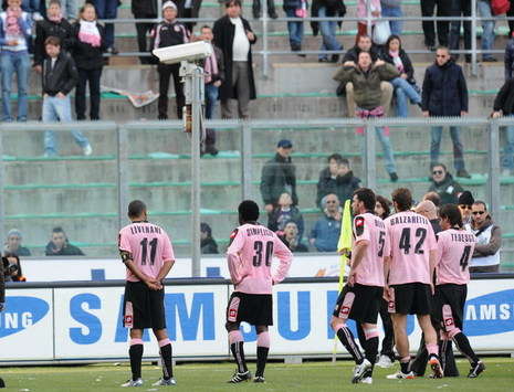 Serie A outfit Palermo can only watch on in horror as they are mauled by bitter Sicilian rivals Catania 4-0