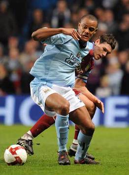 EPL: Gareth Barry - Vincent Kompany, Manchester City v Aston Villa (PA)