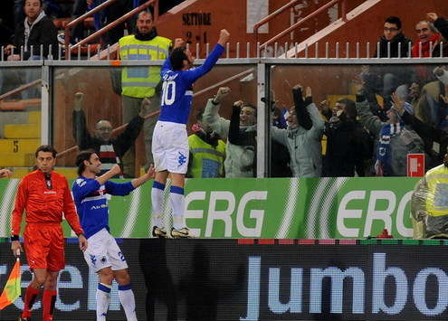 Pazzini - Sampdoria-Inter Tim Cup (Grazia Neri)