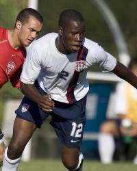Gale Agbossoumonde, USA, Nike Friendlies, December 2007 (ISI)