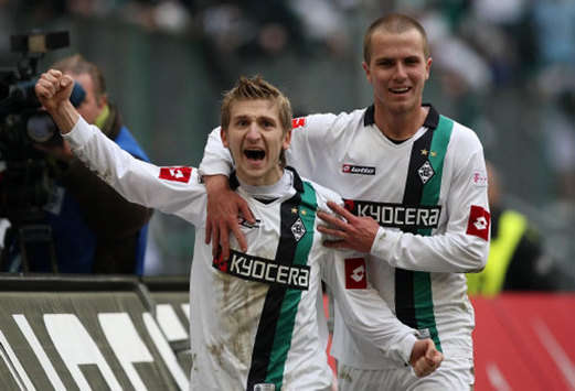 Bundesliga: Borussia Mönchengladbach - Hamburger SV, Marko Marin, Michael Bradley (firo)