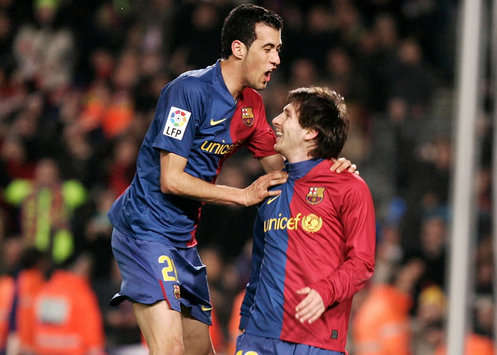 LIGA: Busquets, Messi, Barcelona-Athletic (MARCA)