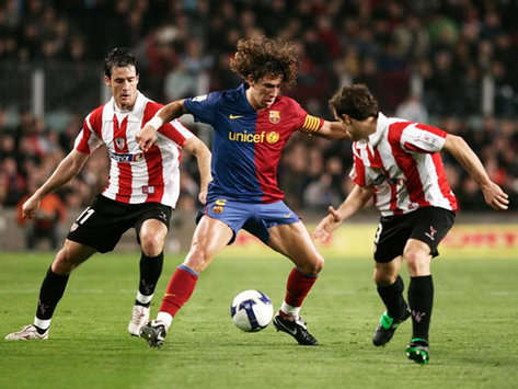 Gabilondo, Puyol, Koikili, Barcelona-Athletic de Bilbao (MARCA)