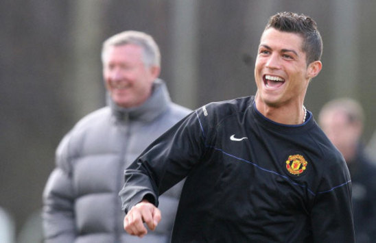 Cristiano Ronaldo and Alex Ferguson - Manchester United (PA)