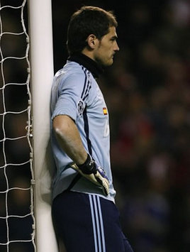 CL: Iker Casillas, Liverpool v Real Madrid (PA)