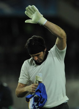 Juventus goalkeeper Gianluigi Buffon is disappointed after his side crashed out of Europe against Chelsea