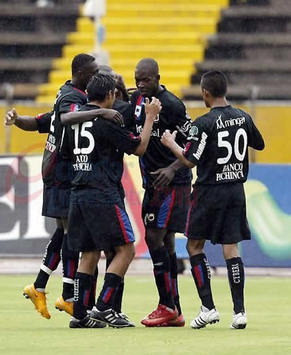 El festejo de Deportivo Quito