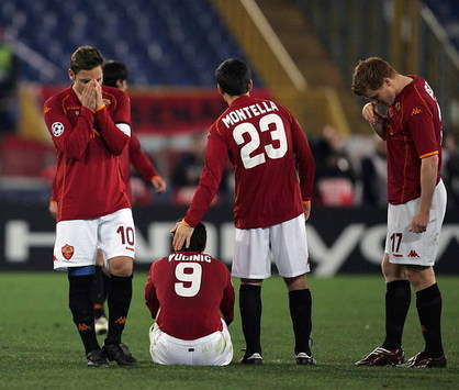 Roman ruin as the Giallorossi players crash out of the Champions League against Arsenal on penalties
