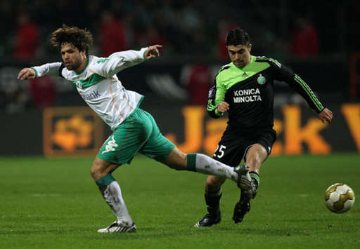 UEFA-Cup: Werder Bremen - St. Etienne, Diego, Paulo Machado (firo)