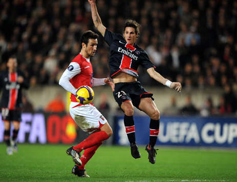 UEFA Cup - PSG-Braga - Clement vs Peixoto