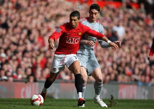 EPL: Cristiano Ronaldo - Albert Riera, Manchester United - Liverpool (PA)