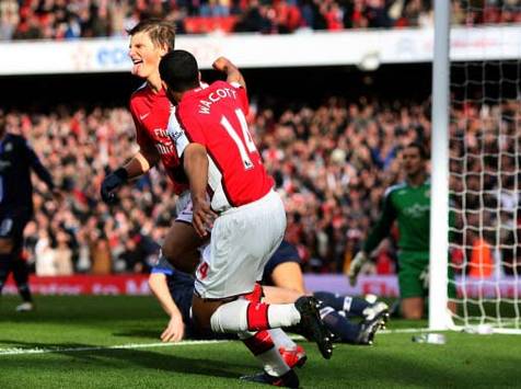 EPL: Andrey Arshavin, Arsenal v Blackburn (PA)