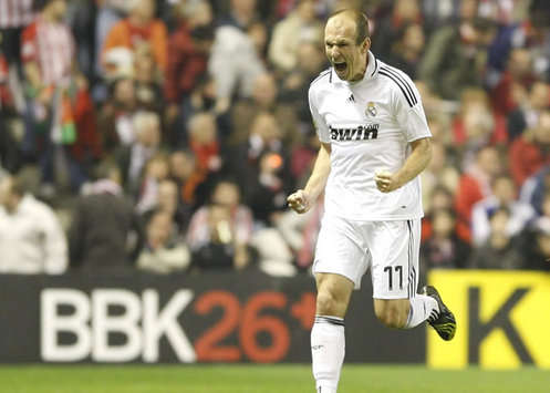 LIGA: Arjen Robben, Athletic-Real Madrid (MARCA)