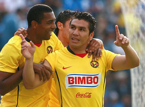Salvador Cabanas y Robert De Pinho- Cruz Azul vs America (Mexsport)