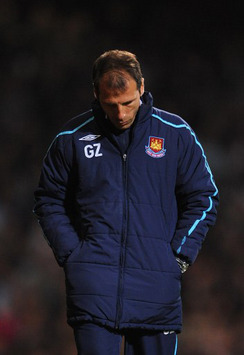 West Ham United manager Gianfranco Zola as his side clash with West Bromwich Albion