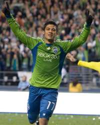 MLS: Fredy Montero, Seattle Sounders, March 2009 (ISI)